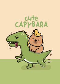 Capybara & Dinosaur