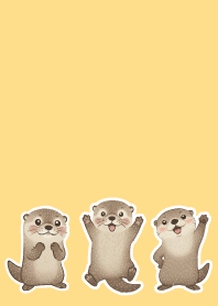 Otter brown & yellow
