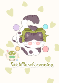 Two little cats running3