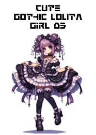 Garota Gothic Lolita em Pixels 03