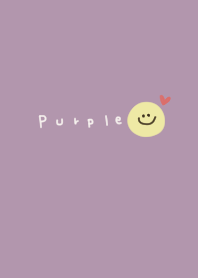 Cute dull purple and smile.