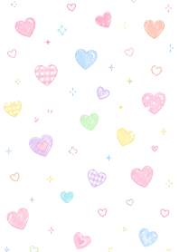 Simple, cute heart pattern 1 (Pp)