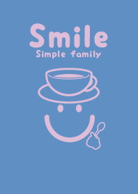 Smile & Teatime Pale pastel blue