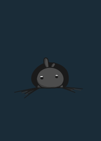 rabbit staring - 153 - black