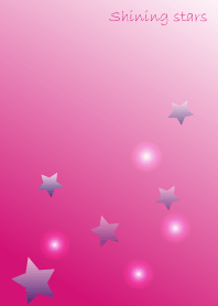 Shining-stars in gradation pink