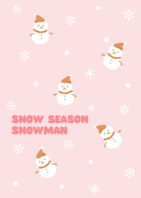 Snow Season, Snowman_Pink1