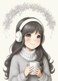 Afternoon coffee time-Sweet girl 6b6E89