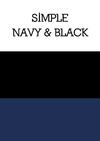 Simple navy & black.
