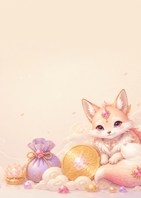 Peach Topaz Fox Coin Fortune