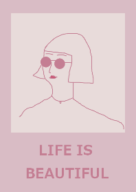 LIFE IS BEAUTIFUL #purple beige