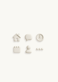 柔柔的簡單 - beige white.