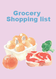 grocery shopping list