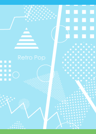Retro Pop2 on blue