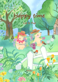 Lip & Pup in Happy time