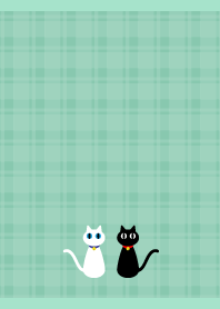 Monochrome cats on BG