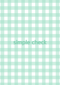 Simple Check : Gingham Check (mint) (J)
