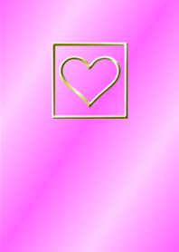 Gradient pink and open heart
