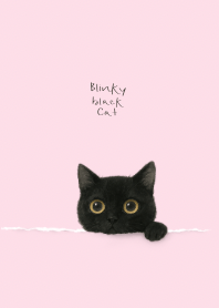 Blinky Black Cat (Pink)