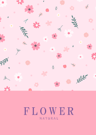 FLOWER MILKY PINK -NATURAL 73
