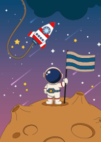 Astronaut departs...