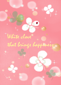 White clover that brings happiness