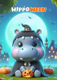 ฮิปโปน้อยน่ารักวันฮาโลวีน 30