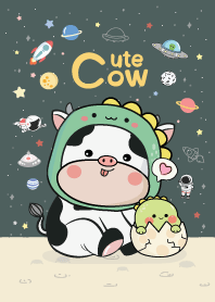 วัวน่ารักกับเบบี้ไดโน : มิดไนท์กรีน