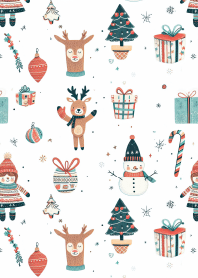 可愛聖誕圖案主題2