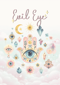 ดวงตาปีศาจ : สะท้อนพลังลบ (สีเบจ)