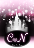 C&N-Initial-Snow Castle-Baby pink