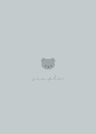 SIMPLE BEAR - Sky gray -