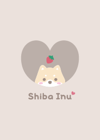 Shiba Inu2 Strawberry - beige