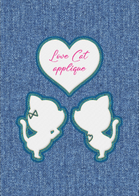 Love Cat Applique 25