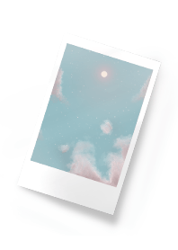 Polaroid Purple Sky