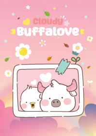 ควายน้อย ก้อนเมฆ x ดอกไม้น่ารัก