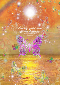 運気上昇着替え Lucky Gold Sun Clover#pop