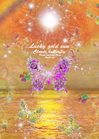 Lucky Gold SunClover butterflyr#pop