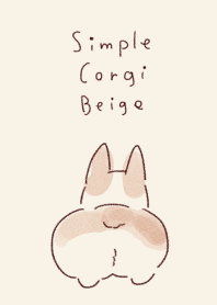 simple Corgi beige Theme.