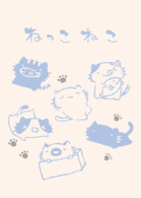 moni nekkoneko dull color blue