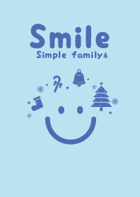 Smile & Xmas tree Baby blue