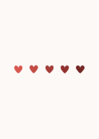 Heart/Dull red gradation