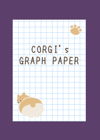CORGI's GRAPH PAPER-DEEP PURPLEj