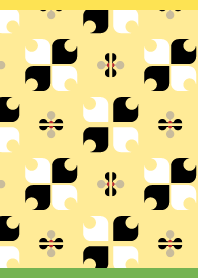 Beautiful pattern on yellow
