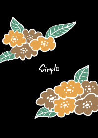 Colorful flowers black25 from Japan