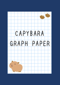 CAPYBARA GRAPH PAPER/NAVY BLUE