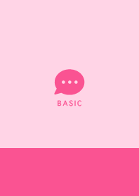 Simple&Basic Vivid Pink&Pale Pink