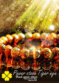 Power stone Tiger eye Clover