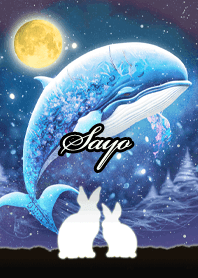 Sayo Beautiful rabbit & whale