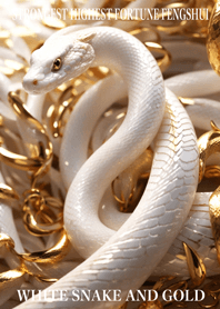 White snake and gold  Lucky 58