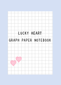 LUCKY HEART GRAPH PAPERj-BLUE GRAY